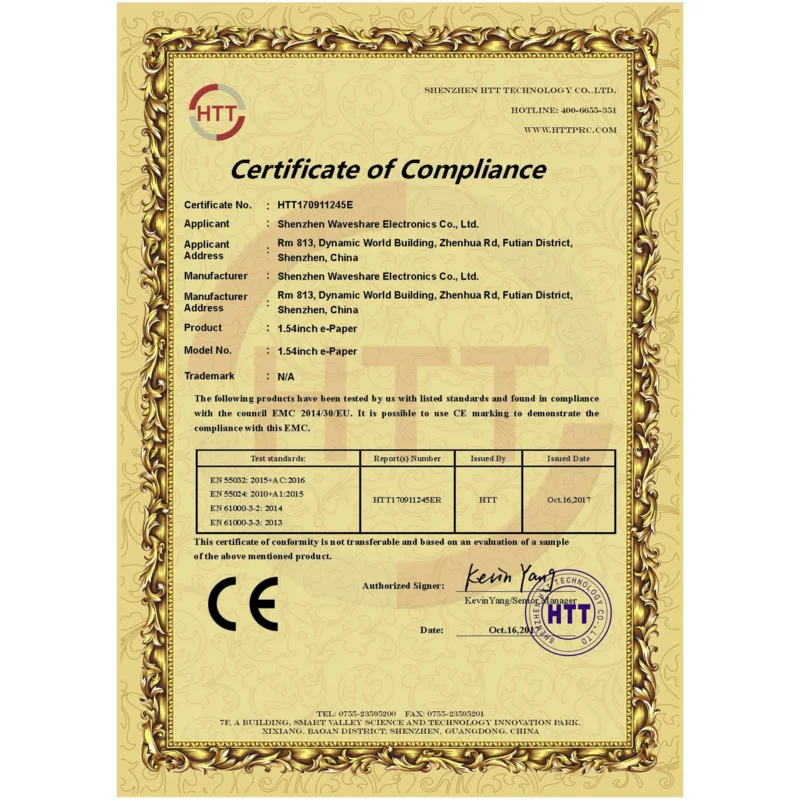 Рисунок 3 - 1,54 дюймовый SPI E-ink EPaper E Paper
