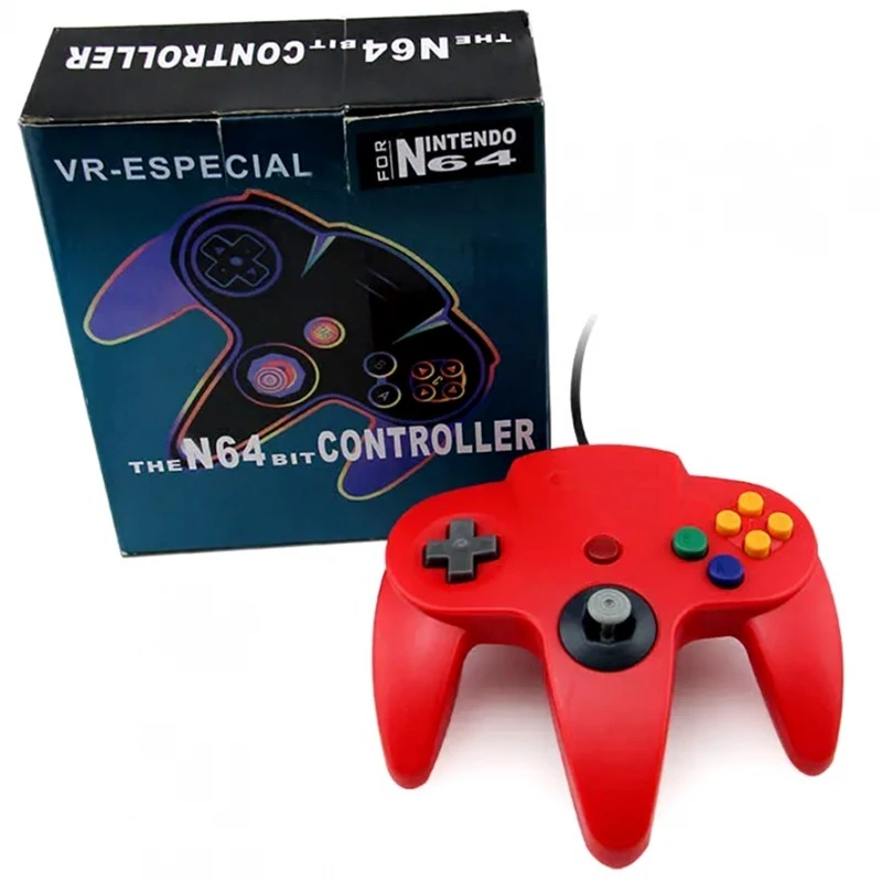Controller Compatibile Per Nintendo 64 Con Cavo N64 Connessione Originale Nus-005 Rosso # Nintendo 64 (Nus-001, Nus-005)