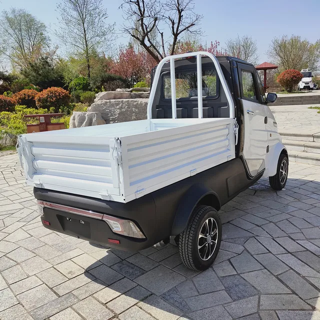 2022 Electric Mini Car For Cargo Two Seats Low Speed Electric Mini Truck Home Four wheeled