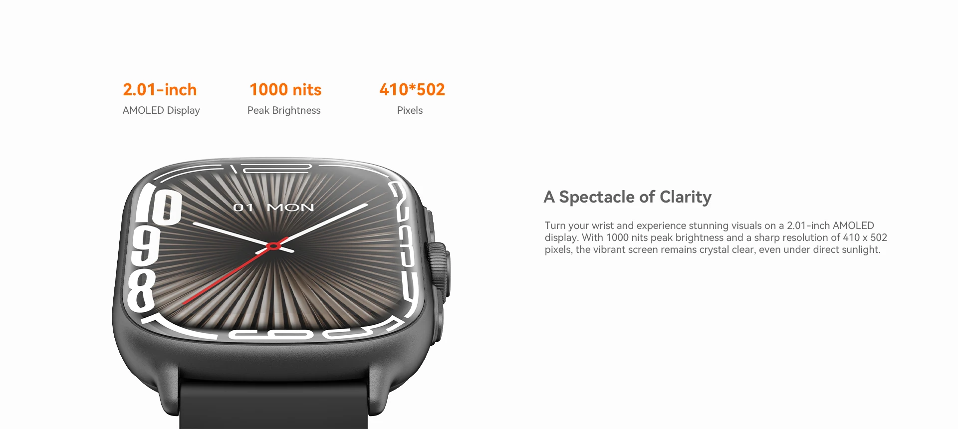 Imilab IMIKI FRAME 2 Pro Smart Watch description image 3