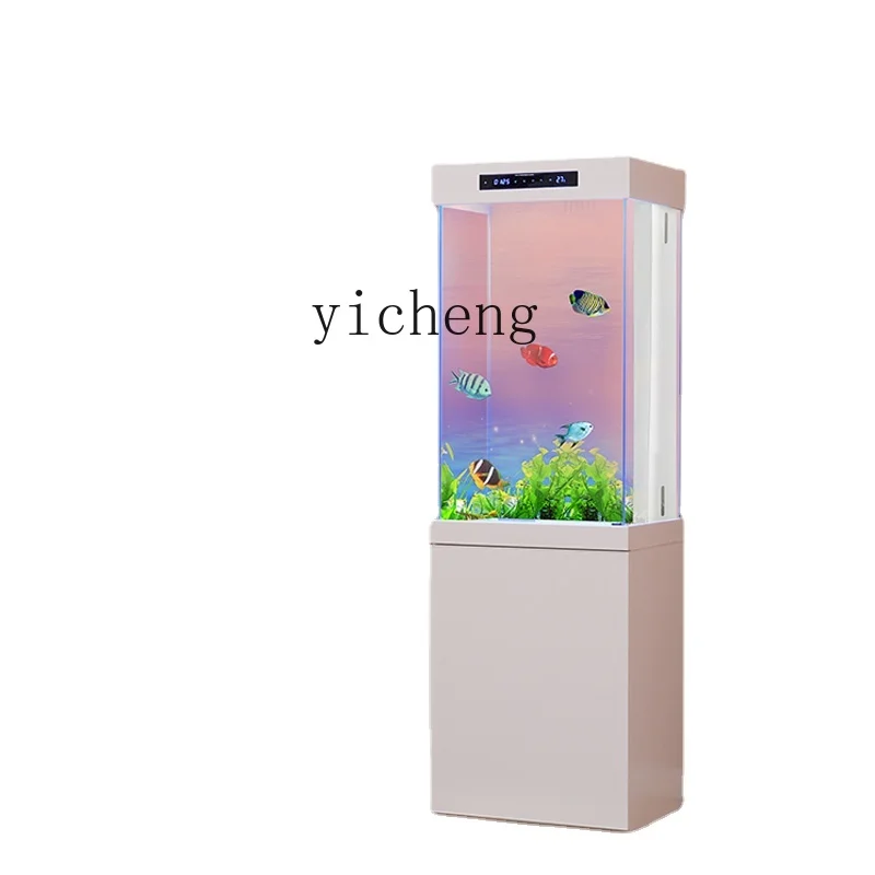 

Yy Glass Fish Globe Living Room Small Floor Wall Home Landscape Vertical Square
