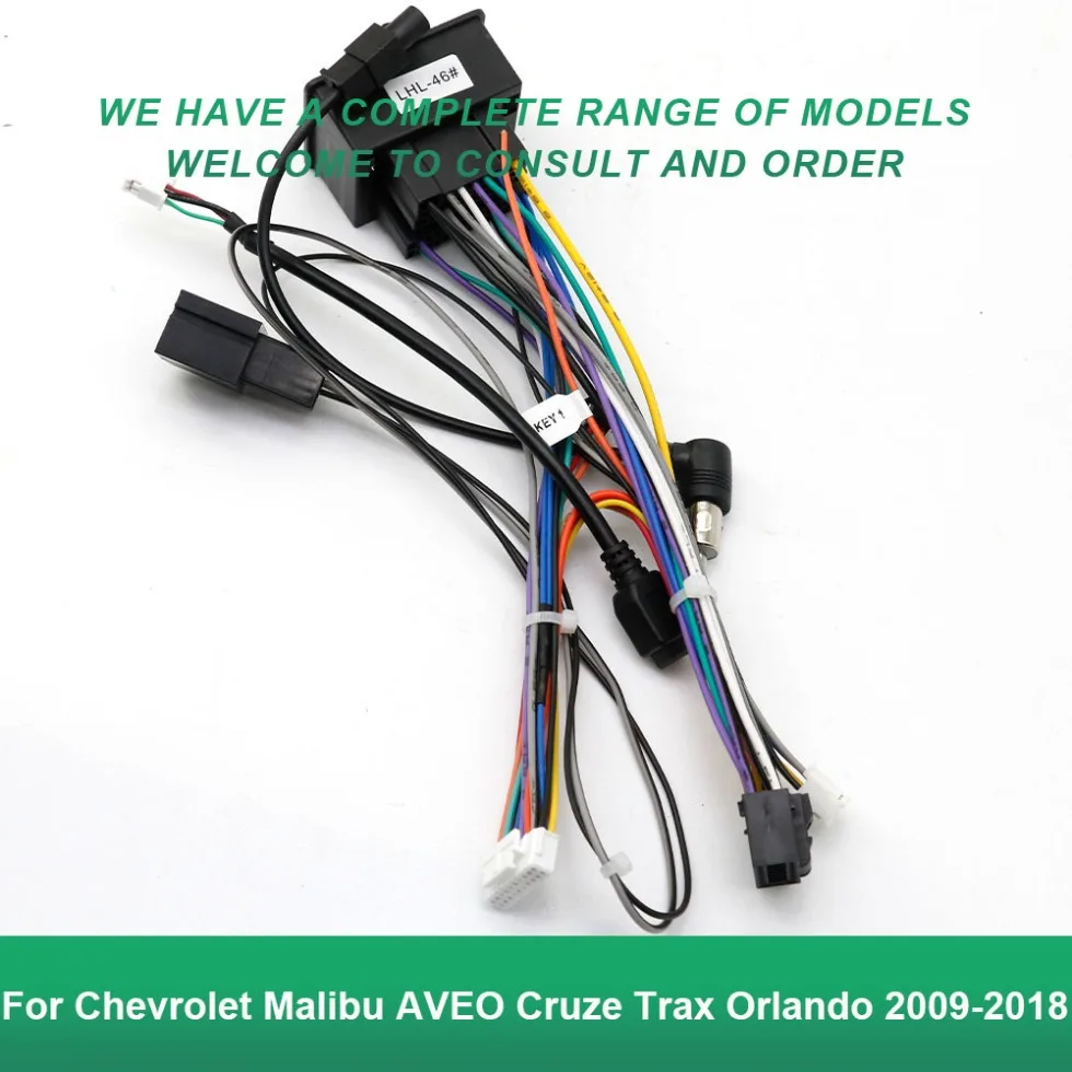 

Жгут проводов Android для Chevrolet Malibu AVEO Cruze Trax Orlando 2009-2018, адаптер кабеля для автомобиля Android