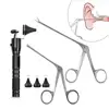 Ear Nose Cleaner Pliers Pick Endoscope Earwax Remover Hartman Micro Alligator Crocodile Veterinary Forceps Tweezer Otoscope Tool 5