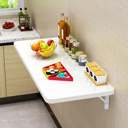 Wall-mounted Folding Computer Study Table Household Table Desk Against The Wall Kitchen with Wall Table Wall Dining