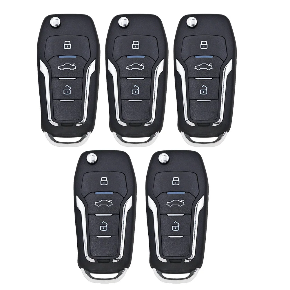 

5Pcs/Lot KEYDIY NB12-3 Universal 3 Button KD Remote Control Car Key for KD900/KD-X2 KD MINI/ KD-MAX for Ford Style