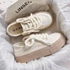 Summer Thin Canvas Sneakers Women's Hot Sale Of The Season New Style Slip-On Half Slippers Breathable for Skirts White Shoes Cas