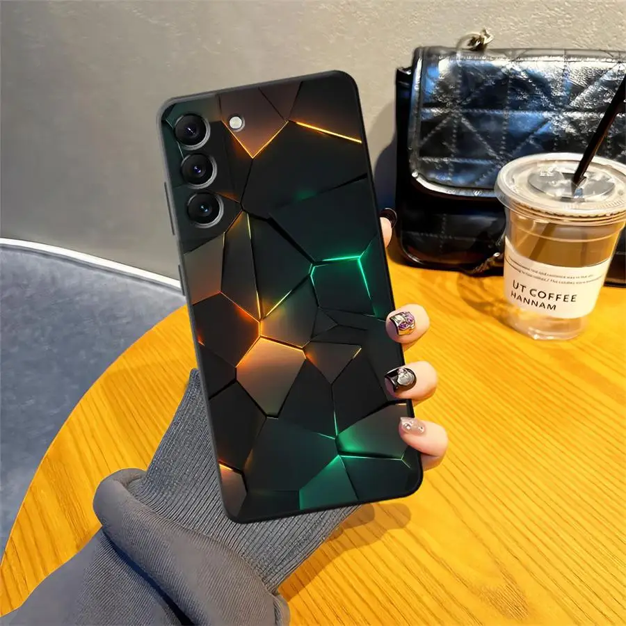 Sleek Carbon Fiber Black Soft Phone Cover Case