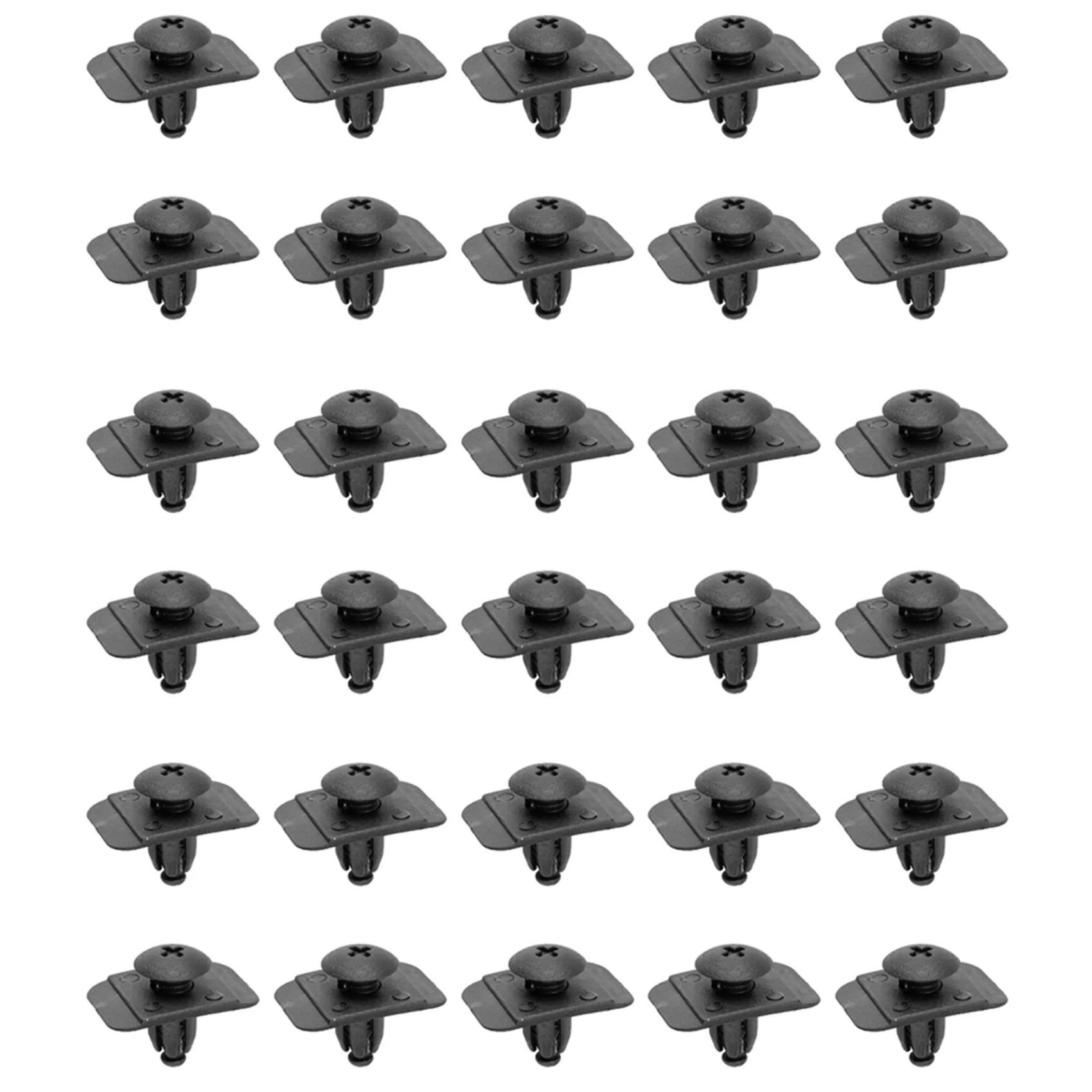 Parafango Liner Fastener Rivet Push Clips Fermo Per Mazda 323 626 929 Cx-9 Miata Millenia Mpv Mx-3 Mx-6 Nero, 30 Pz