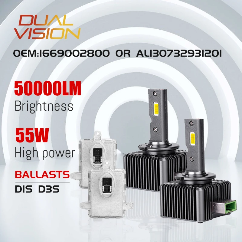 

Ксеноновые лампы D1S HID 55 Вт, балласты D3S D1R D3R, двухсторонние чипы CSP, 110 Вт, высокая мощность, Размер 1:1, 6000K, без ошибок, 12 В