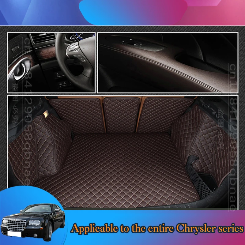 

WZBWZX 5D Custom Leather Full Coverage Car Trunk Mat For Chrysler All Medels 300c 300 300m Aspen Cirrus Daytona Auto Accessories