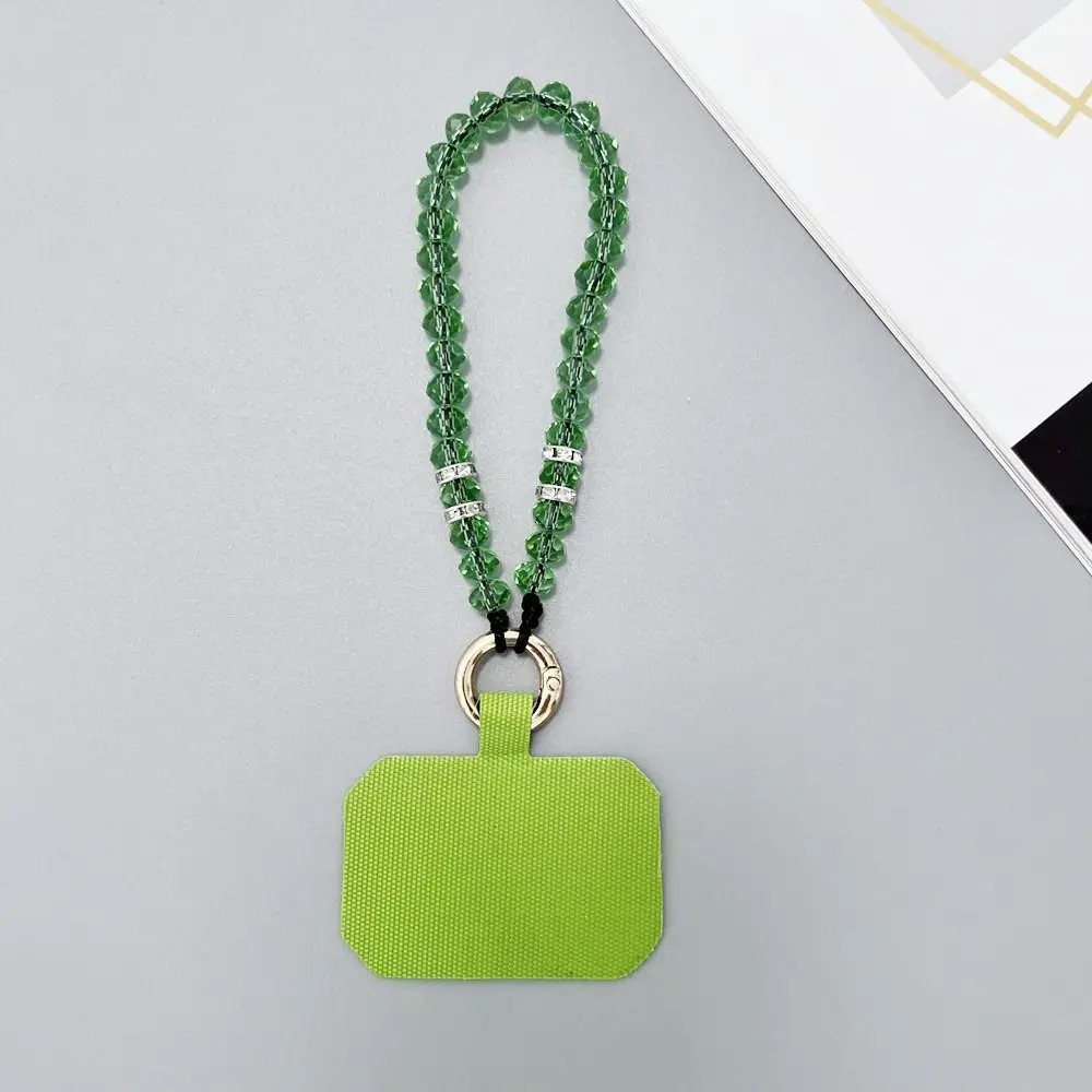 Crystal Beaded Phone Charm Wrist Lanyard Strap