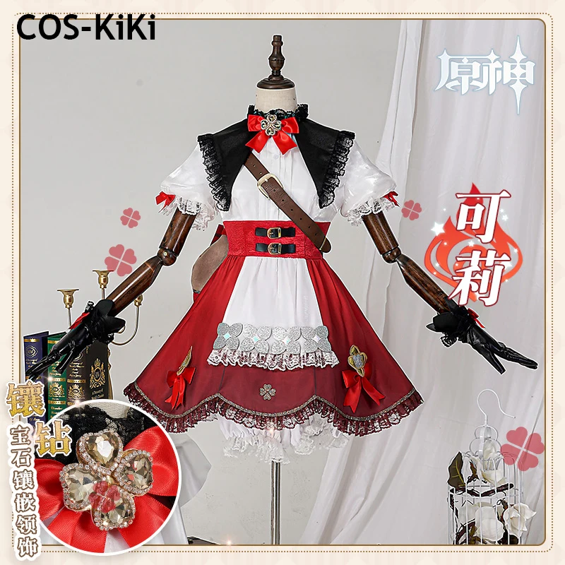 

COS-KiKi Genshin Impact Klee Game Suit Elegant Lolita Cosplay Costume Lovely Dress Uniform Halloween Party Outfit Women XS-3XL