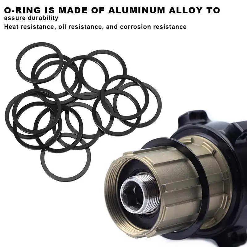 15 Rondelle Movimento Centrale Bici - Guarnizioni In Alluminio Per Regolazione Telaio