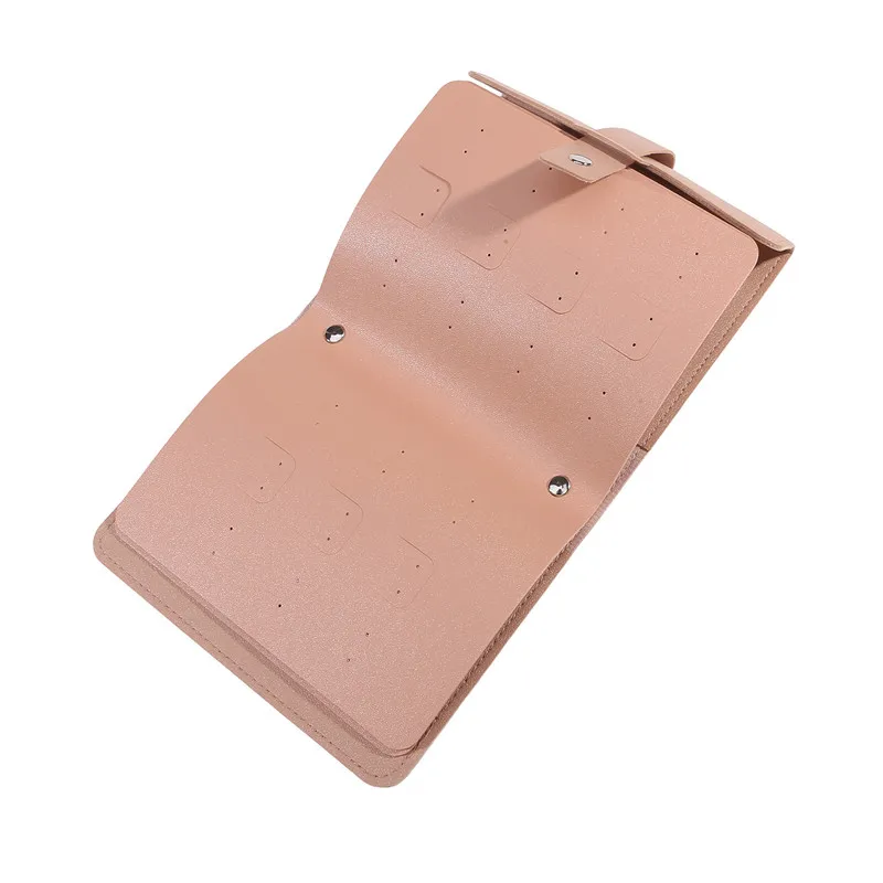 Travel Jewelry Organizer | 1PC PU Leather Ear Stud Storage Bag, Multi-Layer Jewelry Org... - SKU PESB1858 - UGI Packaging