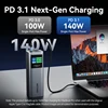 Vention Power Bank 27000mAh New 140W PD Fast Charger Portable Power Bank for Laptop Spare Battery for MacBook Pro Xiaomi Samsung 2