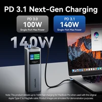 Vention Power Bank 27000mAh New 140W PD Fast Charger Portable Power Bank for Laptop Spare Battery for MacBook Pro Xiaomi Samsung 2