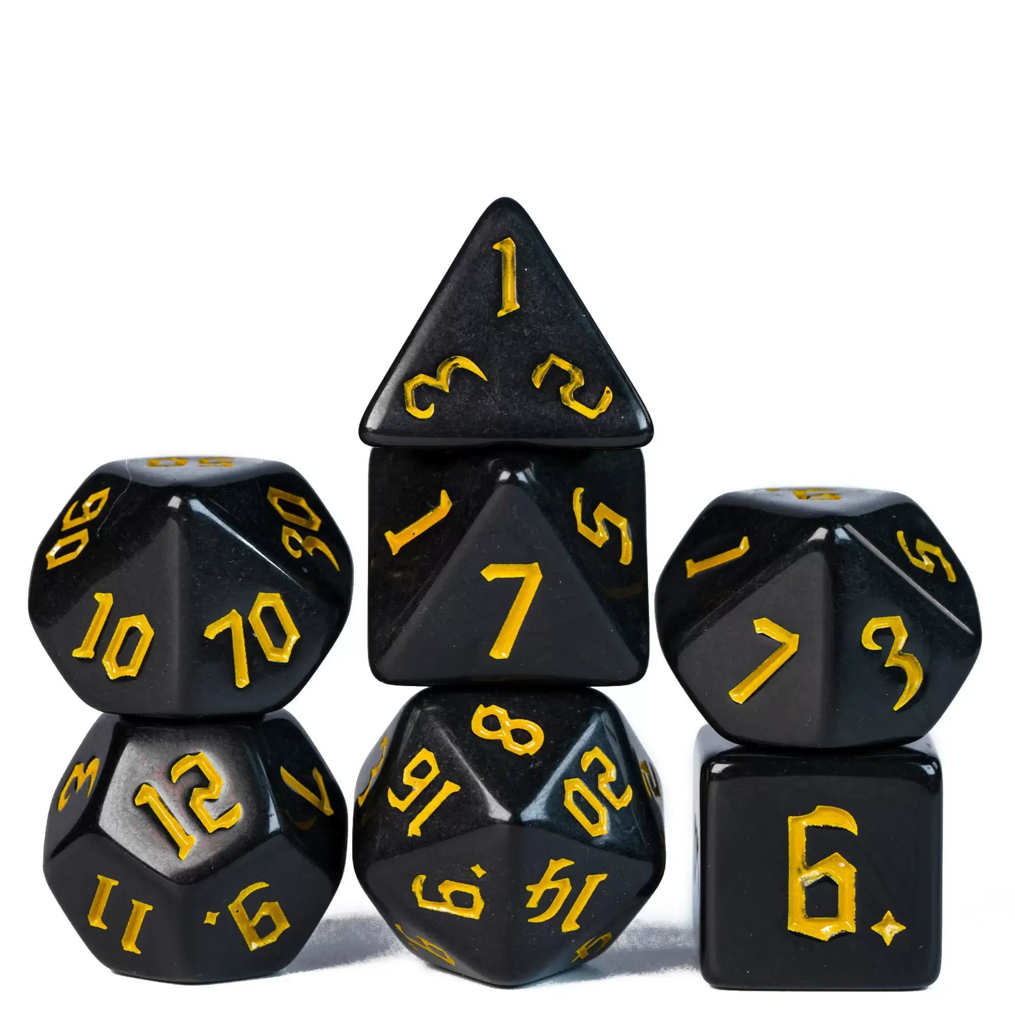 Polyhedral Dice 7pcs/lot D&D Dice Set Double-Colors Board Game for DND RPG D20 D12 D10 D8 D6 D4 Table Games Accessories