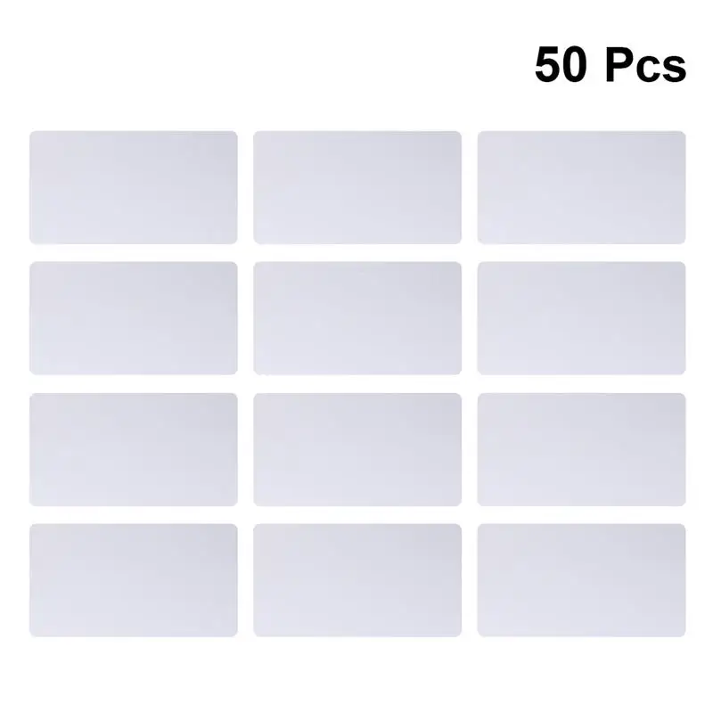 Business Cards Custom Cards 50 Pcs Marking Aluminum Plates Diy Color Name Card