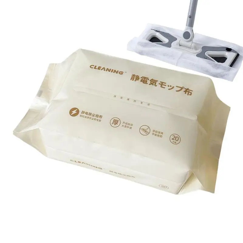 

Dry Sweeping Cloths 30pcs Mopping Wet Wipes Floor Cleaning Wipes Electrostatic Adsorption Dust Wipes For Marble Tile Floor