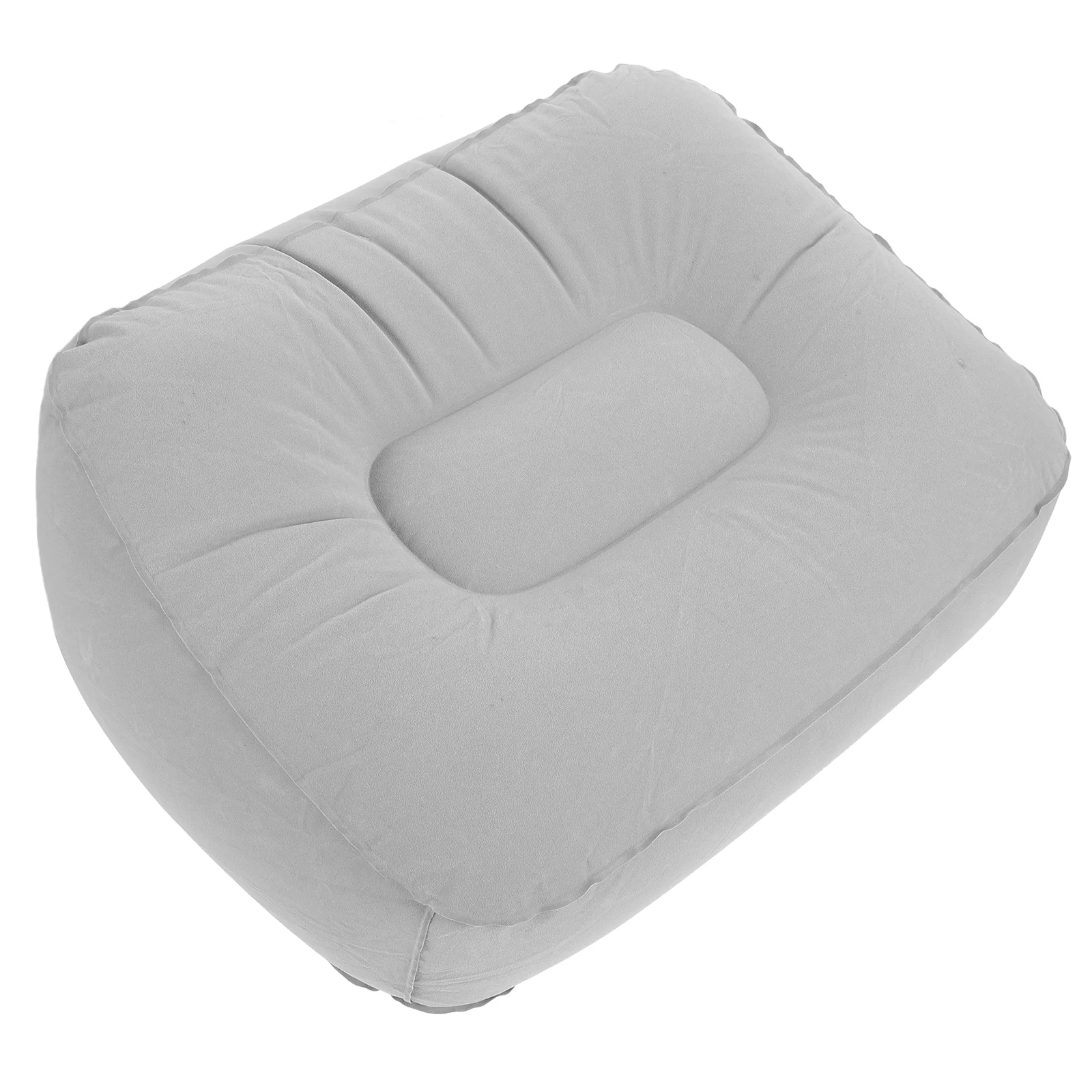 

Clispeed Travel Pillow 2 Pcs Inflatable Foot Rest Pillows Adjustable Height Leg Rest Pillow Airplane Bed Foot Stool Under Desk