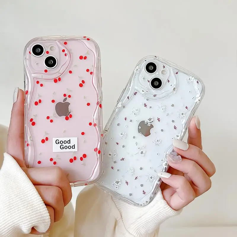 Custodie Per Telefoni Per Samsung Galaxy S23 S24 Ultra S20 Fe S21 Plus A05 A05S A10 A11 J7 J2 Prime G530 Custodia Cherry Fruit Soft Silicone
