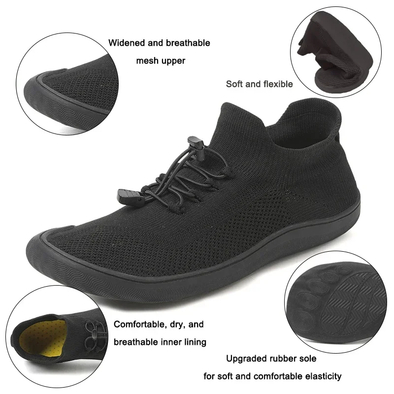 Unisex Wide Toe Box Barefoot Shoes for Men Women Outdoor Trail Running Walking Shoes Lightweight Breathable Sport Casual Sneaker running shoes sport shoes martial arts shoes barefoot walking shoes