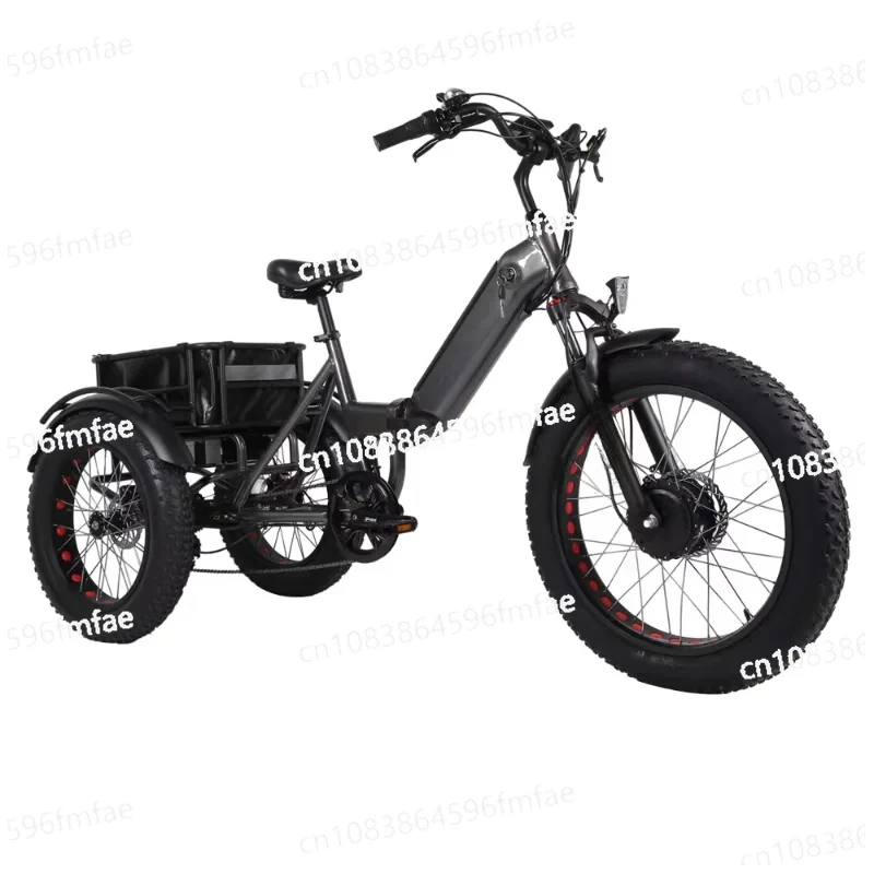 캐노피 전기 삼륜차 트라이크 스쿠터, 전기 3 륜 오토바이 세발 자전거, 성인용 전기 삼륜차 자전거