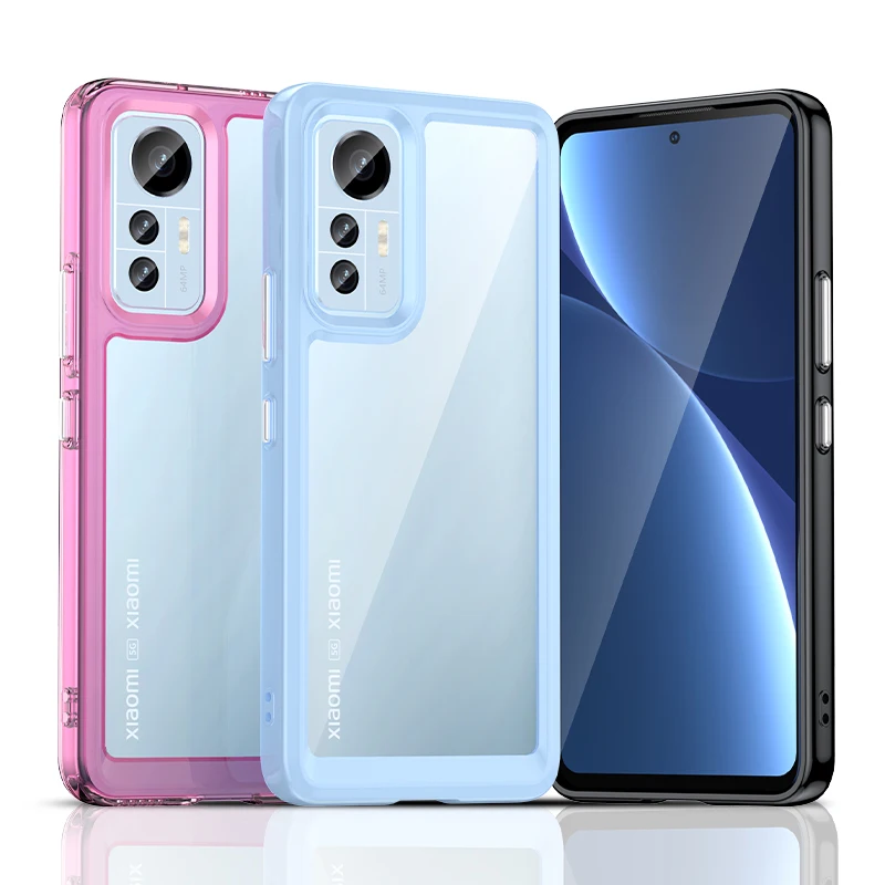 For Xiaomi 12 Lite Case Silicone Clear For Xiaomi 12 Lite Case TPU Phone Cover For Mi 12S Pro Ultra 12 Lite Cover Protector Capa