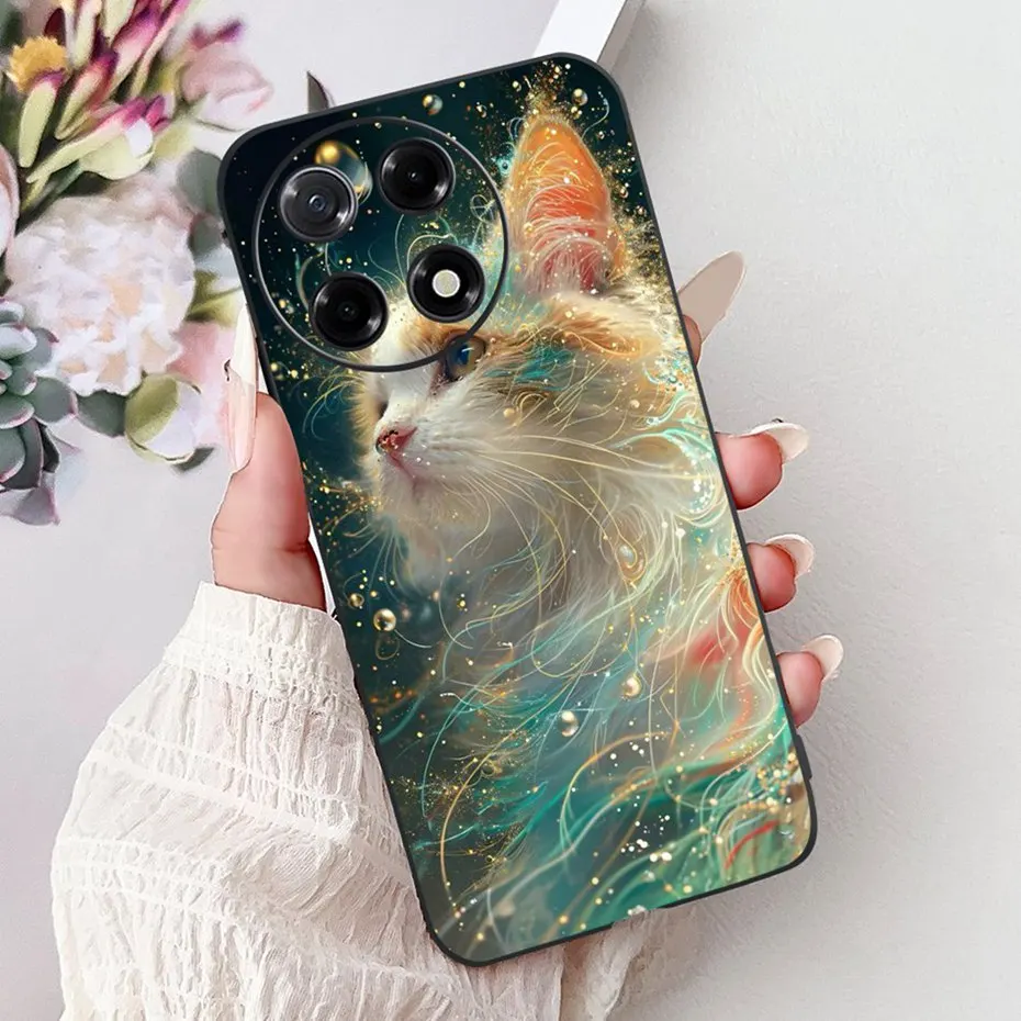 Sleek Black Silicon Soft TPU Phone Case - Modern Design Back Cover