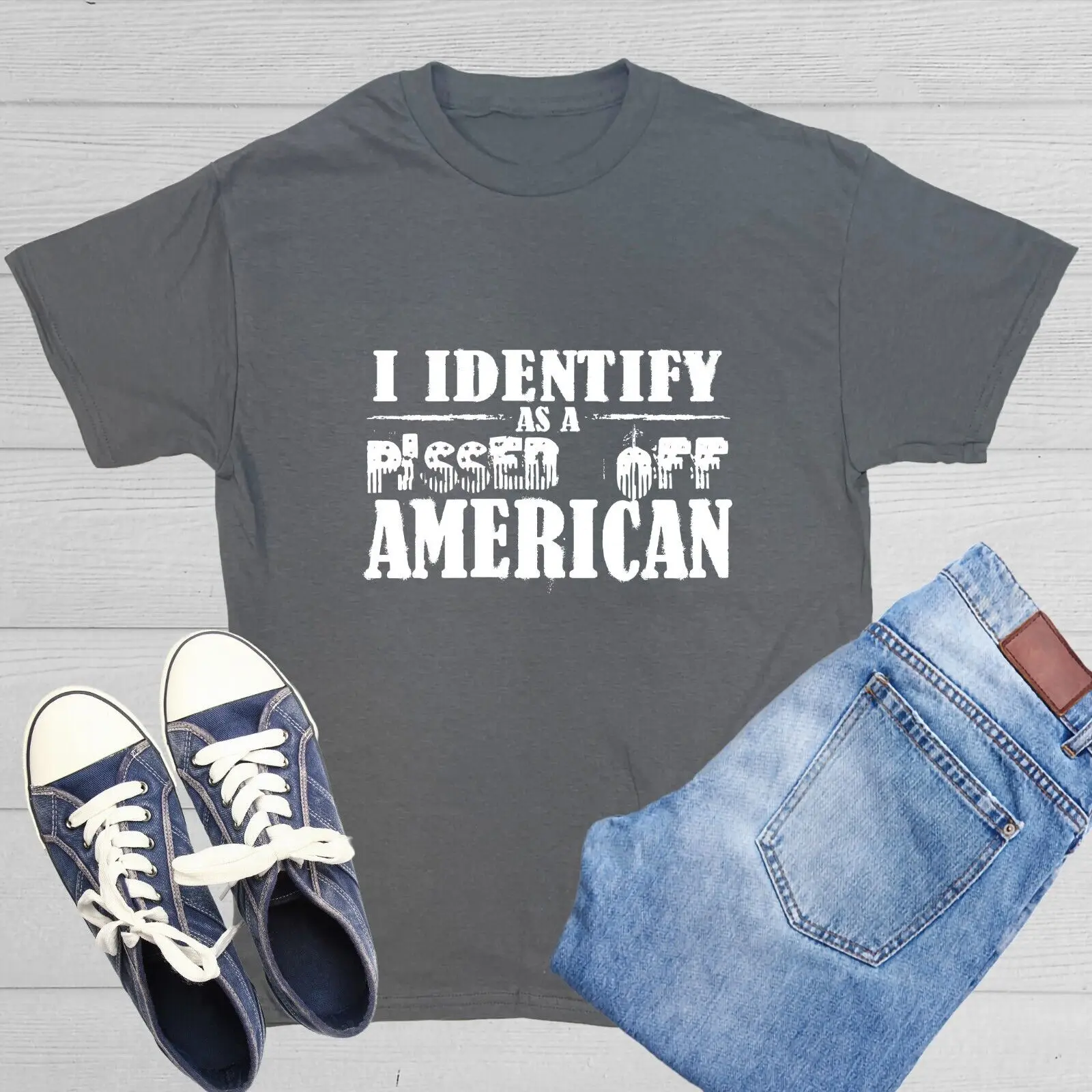 

Забавная Мужская футболка «Я идентифицирую саркастического юмора»