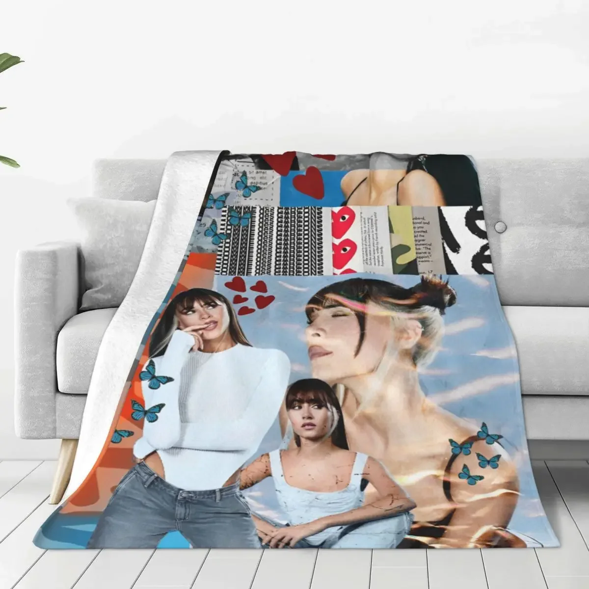 Spanish Singer Cute Aitanas Blanket Super Warm Street Trend Plush Throw Blanket For Couch Bed Travel Flannel Bedspread Bed Cover 2