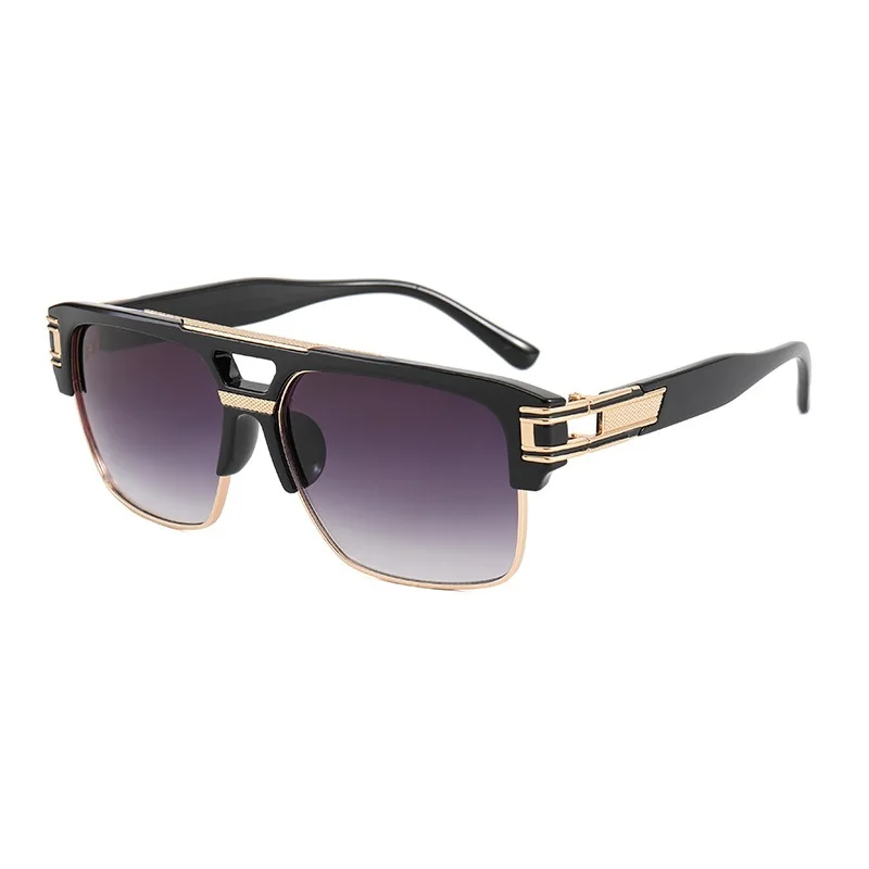 Vintage Luxury Square Retro Fashion Sunglasses for Men - UV400 Protection