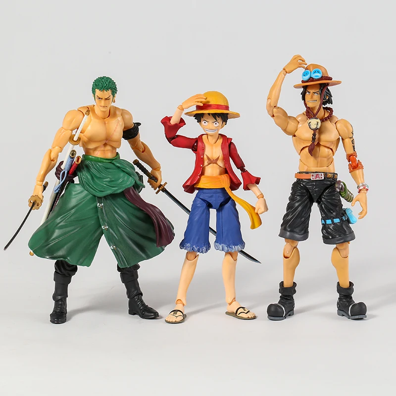 

MH Variable Heroes Anime one Piece Portgas D Ace Monkey D Luffy Roronoa Zoro Figurine Collection Action Figure Model Toys Gift