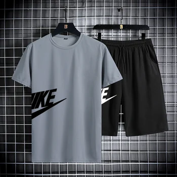 Men's summer short sleeved set, 1