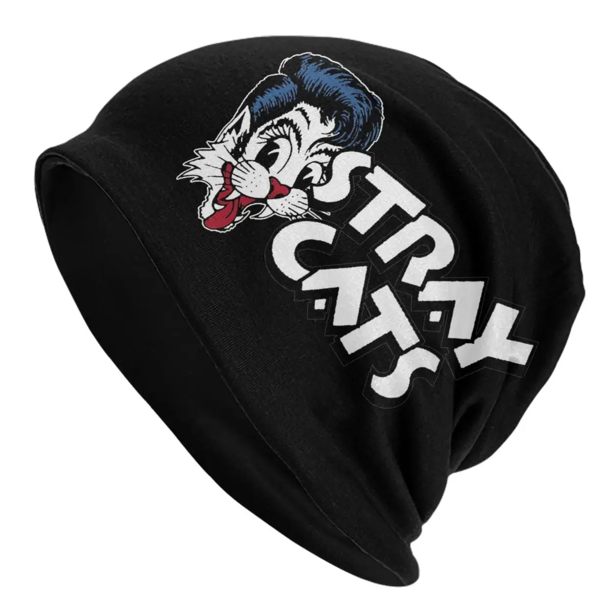 

Music Rock Band Hip Hop Gothic Punk Cap Stray Cats Fashion Unisex Outdoor Skullies Beanies Hats Spring Warm Dual-use Bonnet Hat