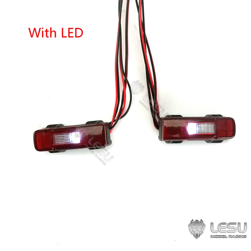

Lesu Updated Spare Part Plastic Rear Lamp Taillight Mount Led For 1/14 Diy Rc Tractor Trucks Tamiyaya Dumper Car Accessories