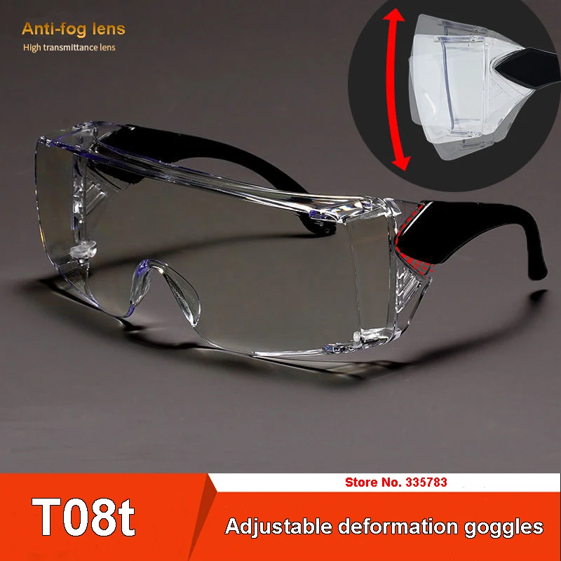 

T08t Adjustable Angle Goggles HD anti-fog Shock protection anti-droplet Eye mask cycling protection Can wear myopia glasses