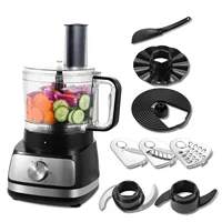 Topstrong 800W 8 en 1 hachoir à viande argenté 3 vitesses robot culinaire de cuisine 1