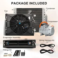 Compresseur de climatisation automobile Treeligo Universal 12V, kit de pièces de climatisation électrique automobile 12V 3