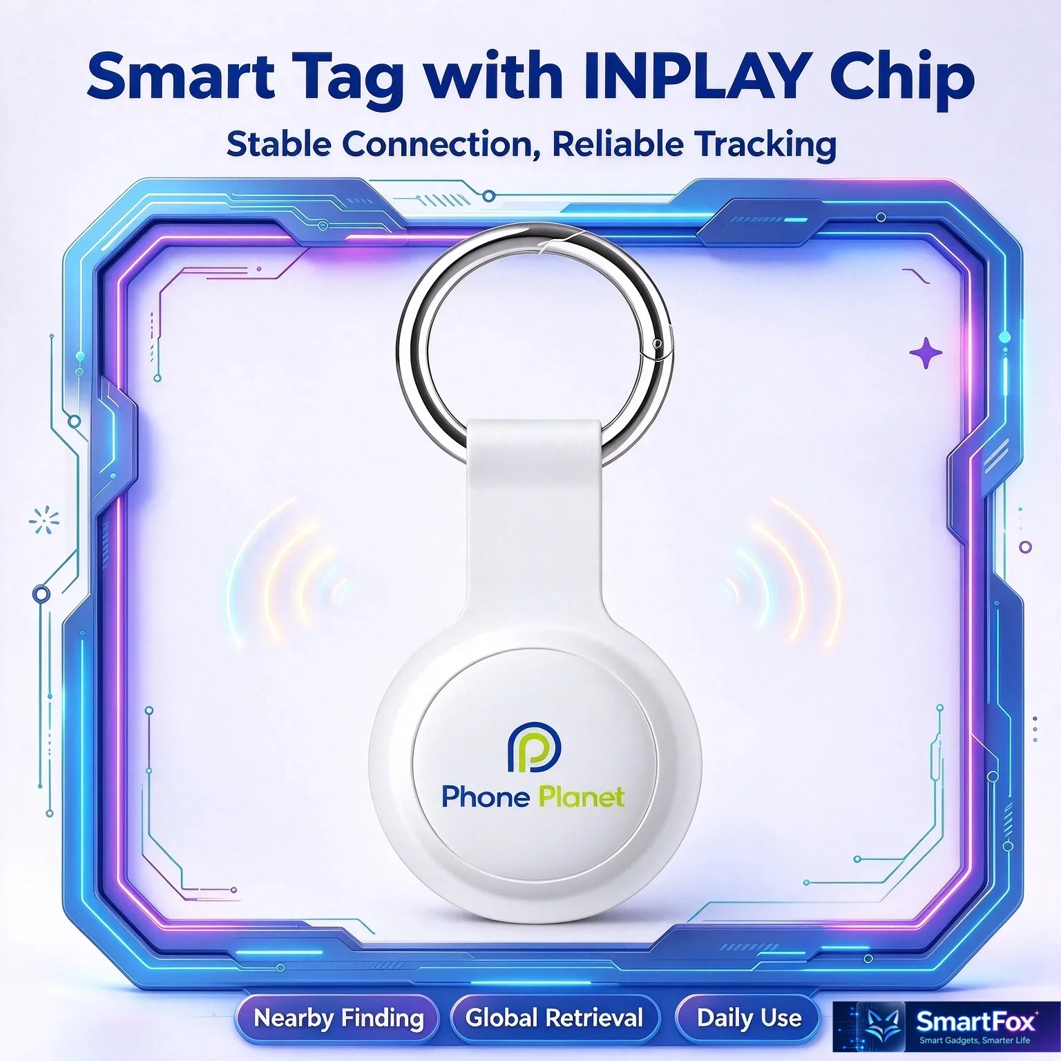 Smart Tag Anti-Lost Locator - Universal Item Tracker for Keys, Luggage, Wallet, and Pets