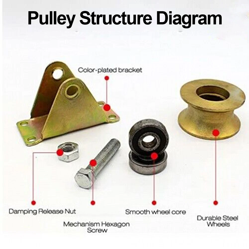 For Sliding Gate Sliding Wheel Caster For Home/Office/Hotel Gate Caster 1.2 Inch 4Pcs Golden V-Shaped Brand New