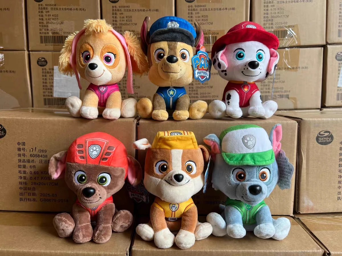 Paw Patrol Plush Toy Chase Skye Marshall Tracker Everest Rocky Zuma Rubble