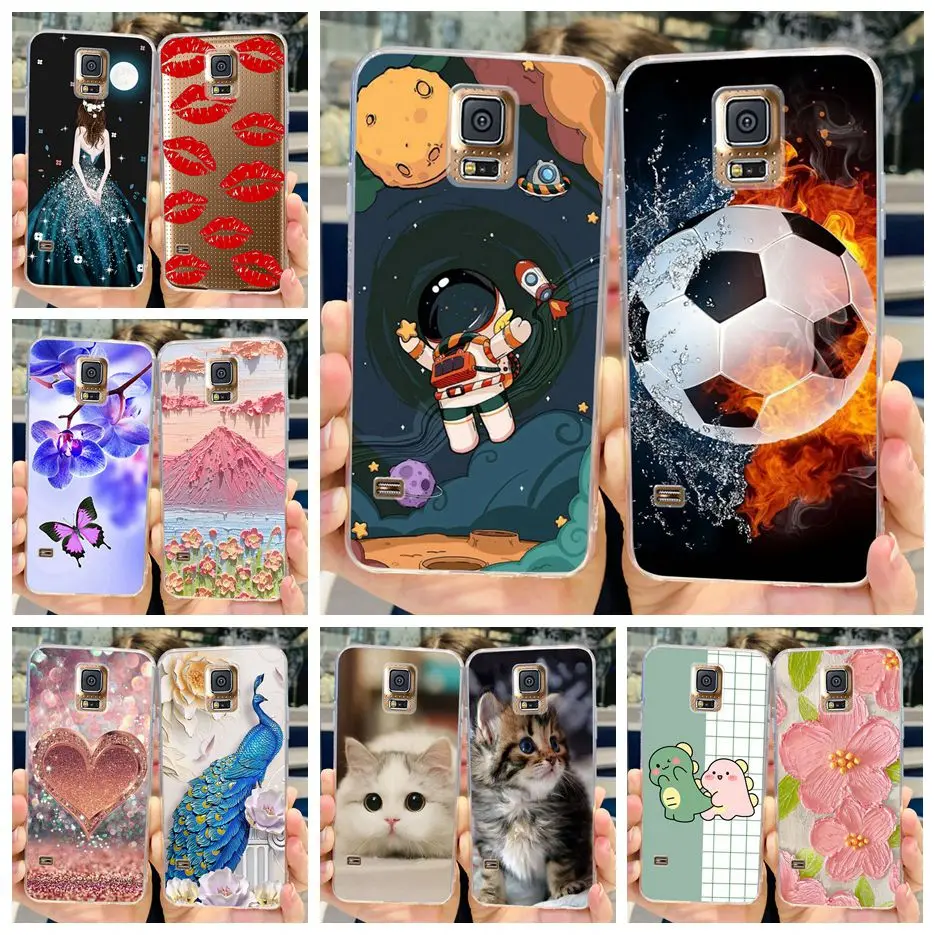 Per Samsung Galaxy S5 Custodia Sm-G900F G900I G900M Elegante Cover Verniciata Custodia Morbida In Silicone Per Samsung S5 S 5 Galaxys5 Shell