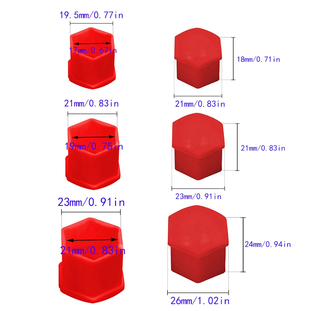 Car Wheel Nut Caps Cover Center Protection for Alloy Wheel Bolt Caps 19mm 17mm 21mm Car Tyre Nut Bolt Exterior Decoration 20pcs,wheel nut caps,wheel nut covers,bolt nut covers,auto accessories,car accessories