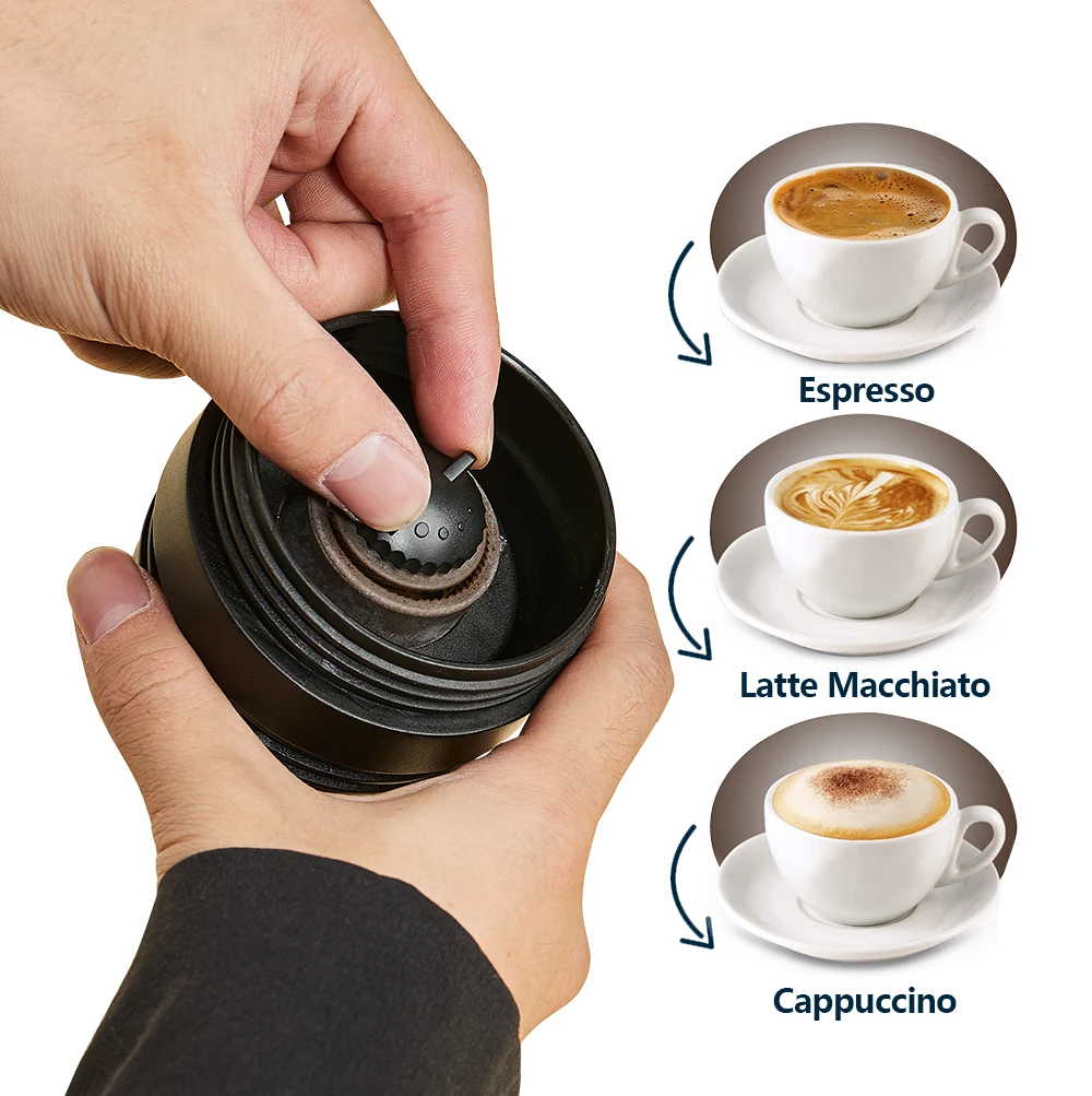 SOG 350ml 2-in-1 Portable Coffee Grinder Stainless Steel Cup Hand Mill Small Manual Bean Crusher Travel Camping supplies