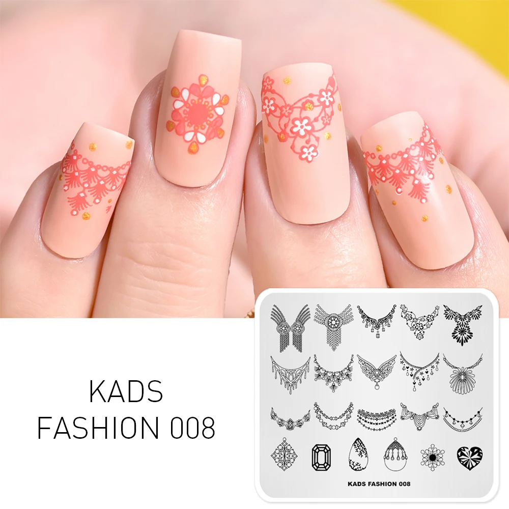 KADS Nail Art Stamp Stamping Template Image Plate Flower Animal Leaf Pattern Nails Stencil Tool DIY Manicure Template 3