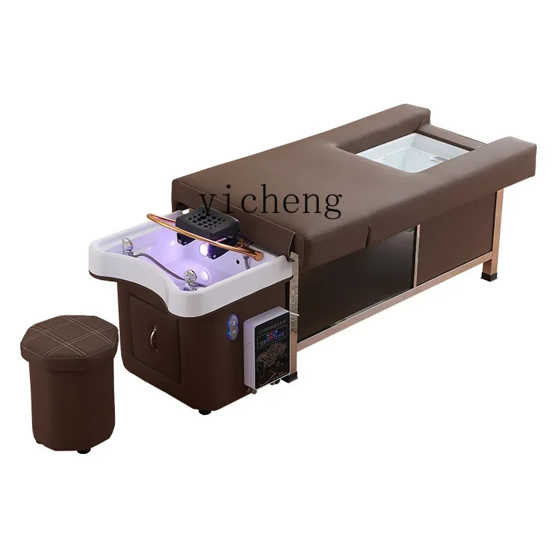 

ZK Thai Head Therapy Shampoo Chair Stainless Steel Shelf Intelligent Constant Temperature Water Circulation Barber Shop