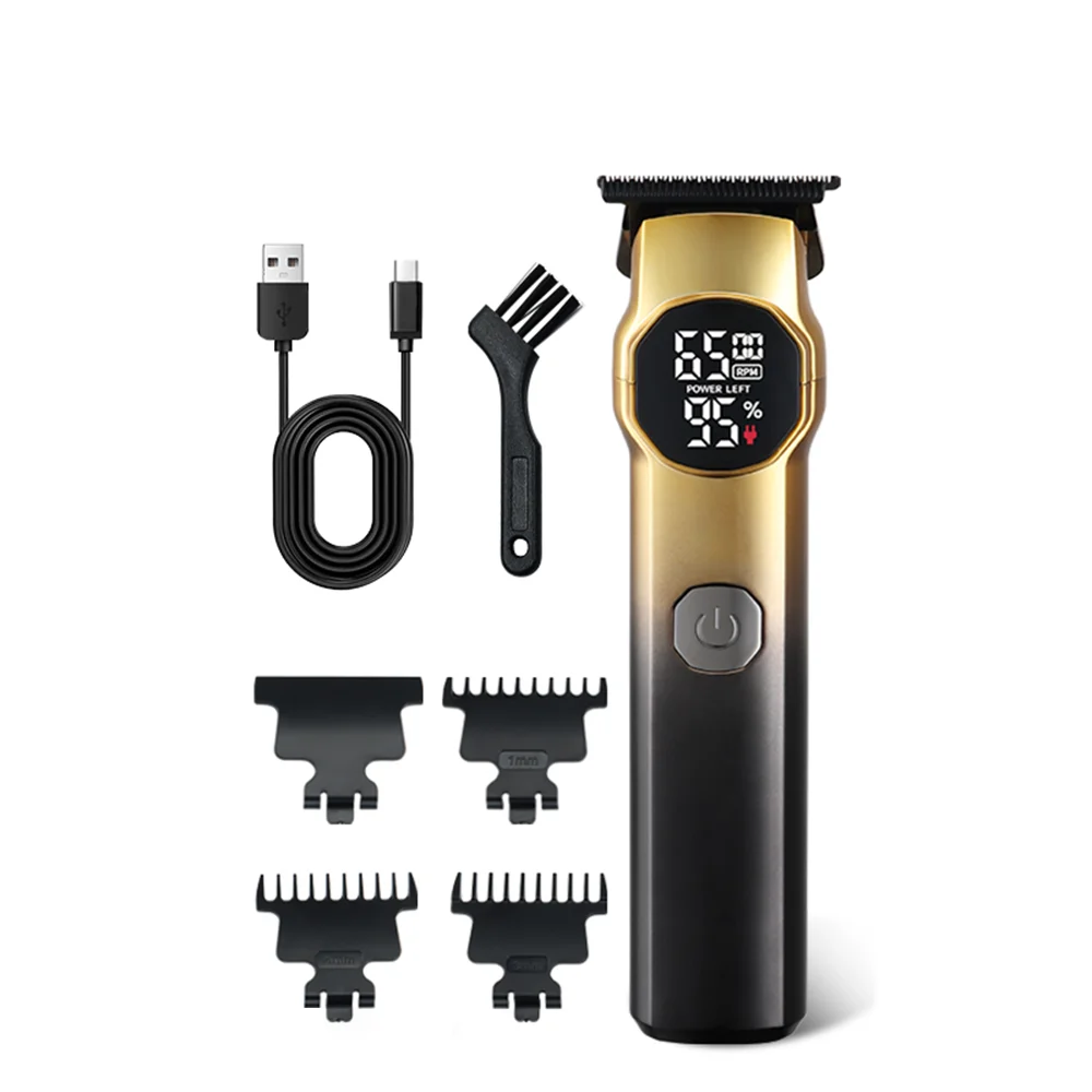USB rechargeable electric shaver hair clipper precision trimmer with limited comb