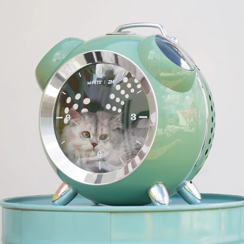 

Alarm clock, cat mobile field, humidity and temperature display, pet going out, portable backpack, carrying or carrying dual-pur