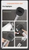 Xiaomi 13cm Large Panel 3Modes Adjustable Home Shower Head  High Pressure Massage ShowerHead Filter Element Bathroom Accessories 5